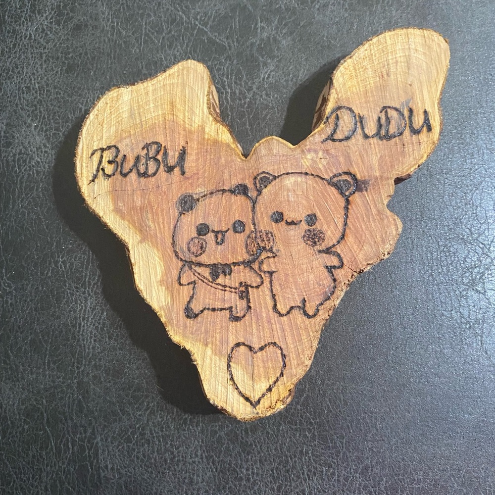 Bubu Dudu rare natural cedarwood tree wood burning